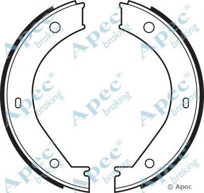 APEC BRAKING shu486 -  Комплект тормозных колодок